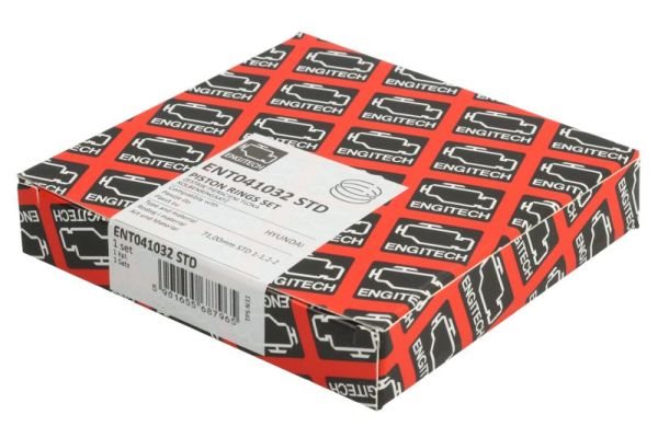 71 (STD) 1-1,2-2 Zestaw pierścieni tłoka do Kia, ENT041032 STD, ENGITECH w ofercie sklepu e-autoparts.pl 
